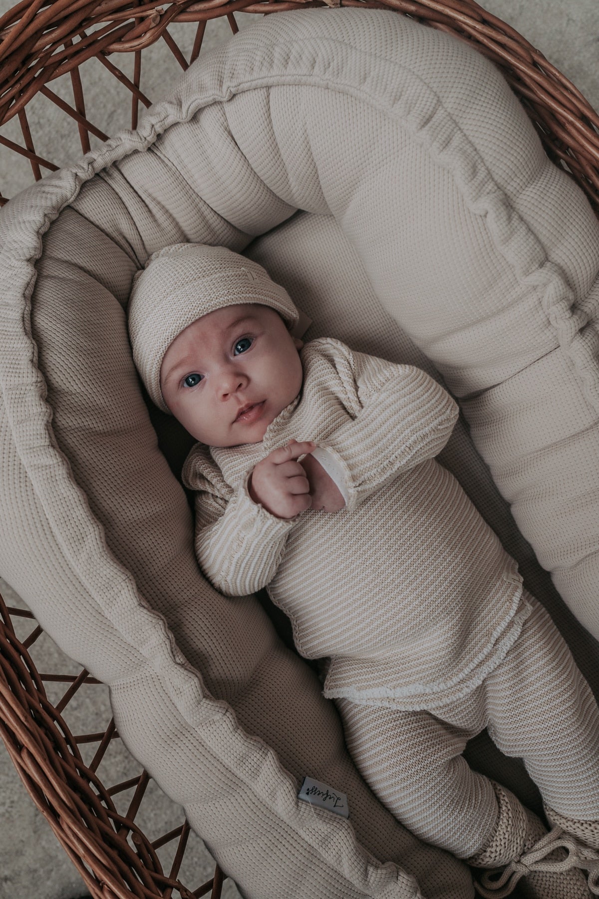 Liefiess mutsje stripe gebreid