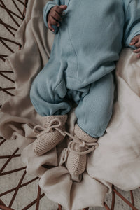 Liefiess boxpakje pointelle lichtblauw