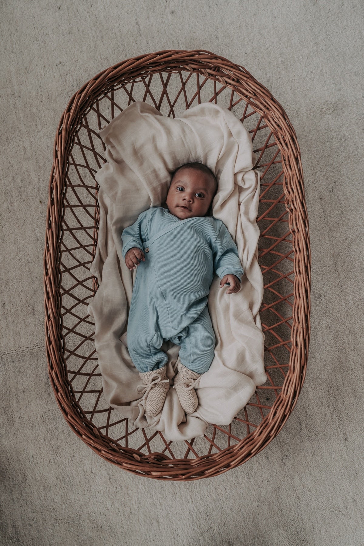 Liefiess boxpakje pointelle lichtblauw