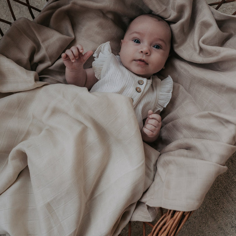 Hydrofiele doek 120x120 beige