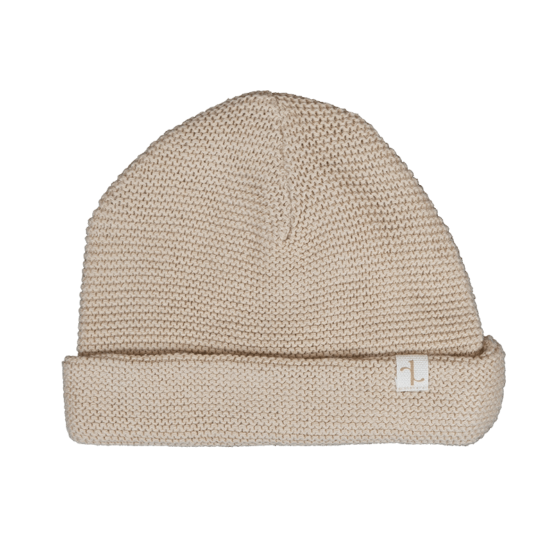Liefiess Mutsje Beige Gebreid
