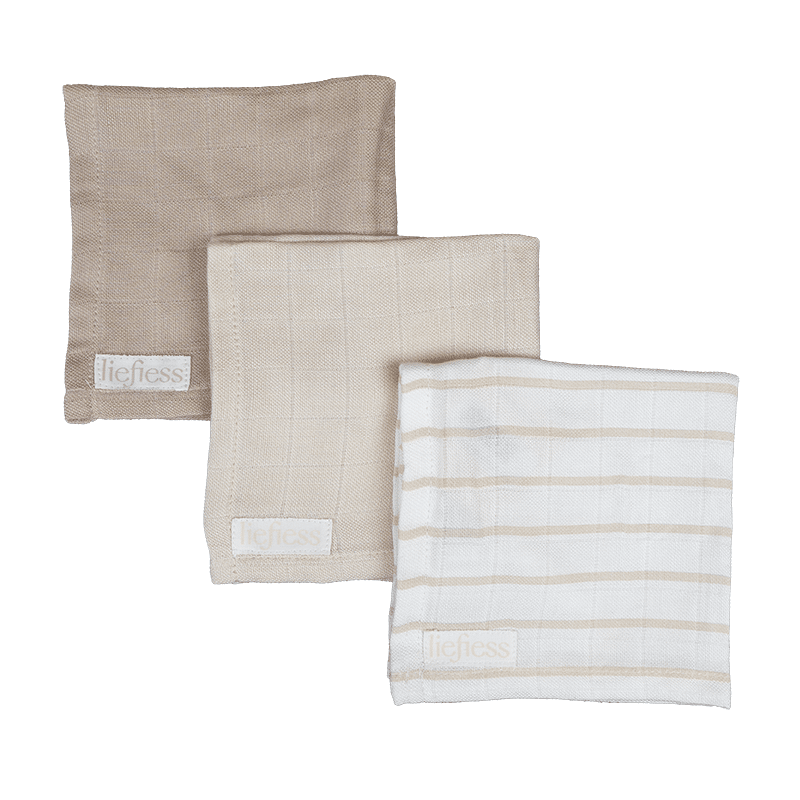 Liefiess Set Hydrofiele Doek 30x30 Natural
